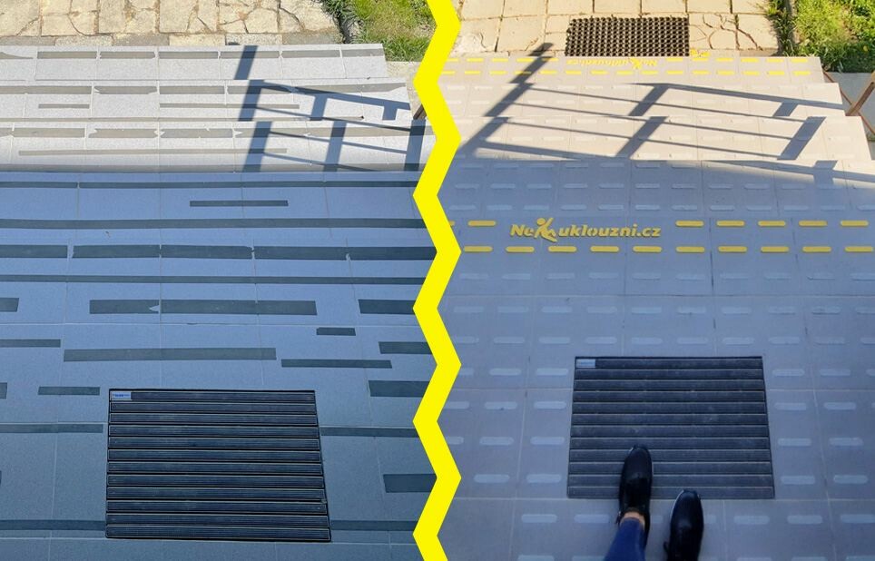 Eliminujeme nebezpečí pádu a uklouznutí